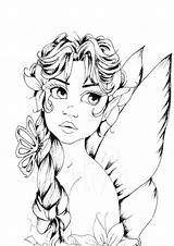 Coloring Pages Adult People Fairies Adults Gothic Fairy Faerie Colouring Printable Sheets Print Color Therapy Getdrawings Angels Getcolorings Flowers Unique sketch template