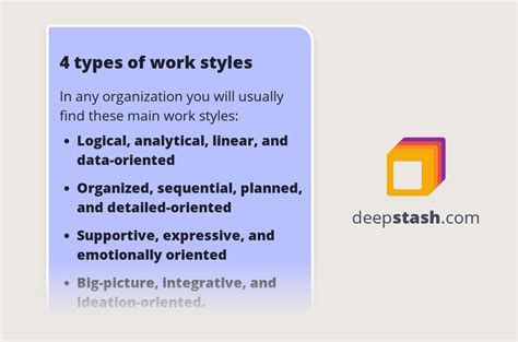 types  work styles deepstash