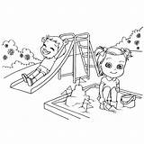 Playground Coloring Pages Equipment Kids Drawing Rules Cartoon Printable Color Getcolorings Clipart Illustration Getdrawings Illustrations Vectors Vector Print Dreamstime Colorings sketch template
