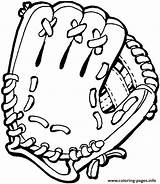 Coloring Softball Dd4c Pages Glove Printable sketch template