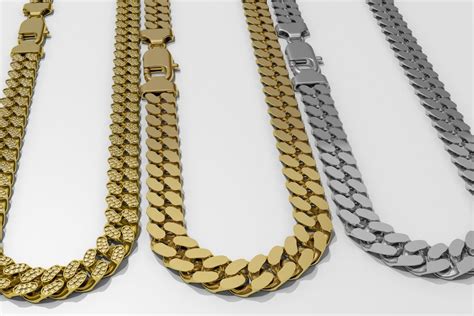 differences  miami cuban link chain  curb chains pres