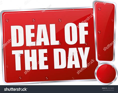 modern red deal   day sign stock vector illustration  shutterstock
