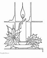 Coloring Pages Christmas Printable Candles Window Candle Activity Bells Holly Brett Jan Print Sheets Holiday Worksheets Books Santa Popular Help sketch template