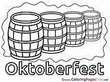 Barrels Coloring Pages Beer Printable Sheet Title sketch template