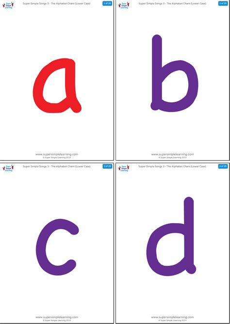 alphabet chant super simple alphabet flashcards lowercase