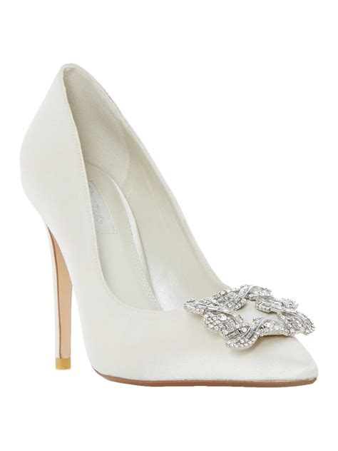 Dune Bridal Collection Breanna Jewel Stiletto Court Shoes