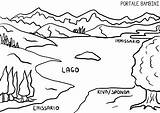 Lago Schede Fiume Geografia Mappe Stampare Didattiche Portalebambini Portale Giochi Montagna Ruscello Bacheca sketch template