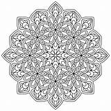 Mandala Coloring Mandalas Pages Kids Zen Printable Adults Color Print Flowers Antistress Stress Normal Simple Beautiful Adult Difficulty Nature Anti sketch template