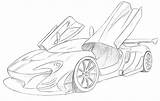 Mclaren Gtr Autos 12c Drawingforall 720s 맥라렌 Supercars Lexus Lfa 570s sketch template