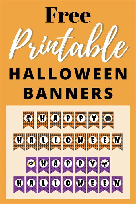 printable halloween banner  artisan life