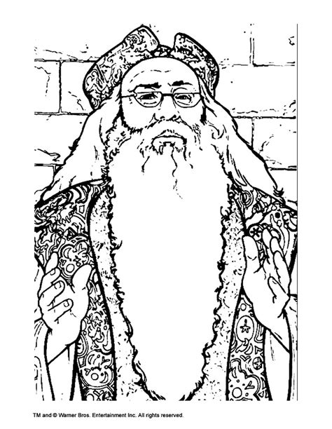 albus dumbledore coloring pages hellokidscom