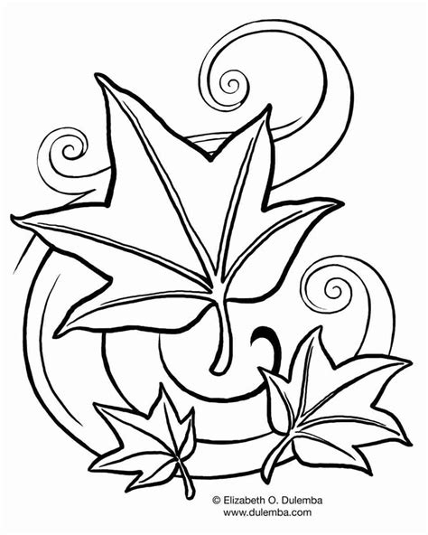 fall coloring pages  kids printable fall leaves coloring pages