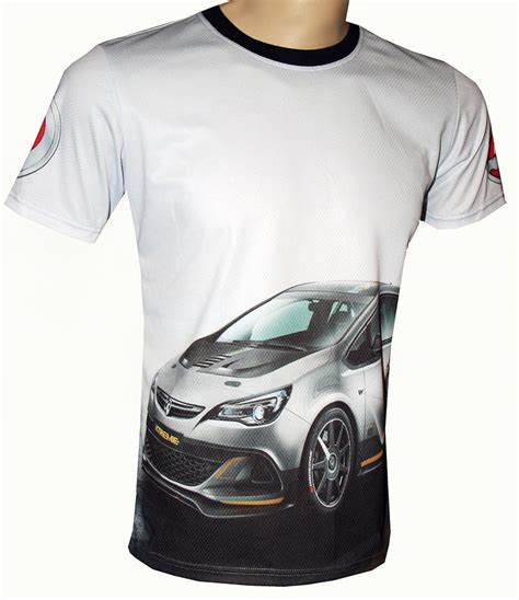 opel xtreme t shirt with logo and all over printed picture