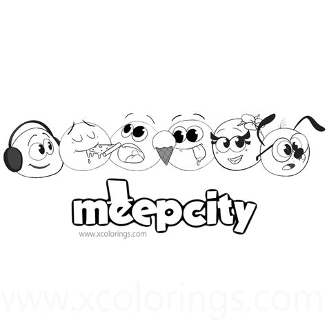 roblox meepcity characters coloring pages xcoloringscom