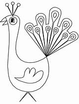 Peacock Coloring Pages Animals Simple Birds Drawing Peacocks Kids Color Feathers Printable Easy Coloringpagebook Male Book Print Clipart Animal Advertisement sketch template