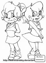 Chipettes Pages Coloring Getdrawings Getcolorings sketch template