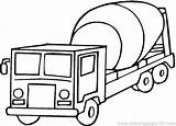 Coloring Pages Truck Transportation Mixer Cement Printable Land Color Log Transport Toddlers Preschoolers Colouring Clipart Print Preschool Getcolorings Forklift Crafts sketch template