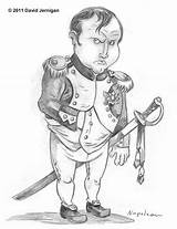 Napoleon Napoleone Bonaparte Karikatur Cartoon Vorlagen sketch template