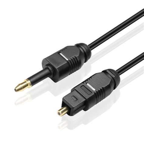 premium mini toslink  toslink digital optical audio cable  feet standard toslink  mini