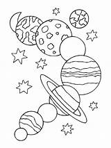 Planets Bright sketch template