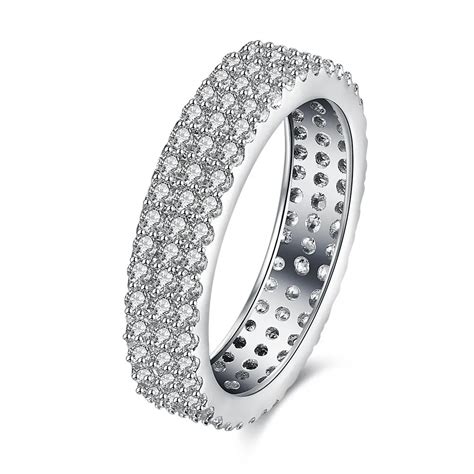 krgpr  contracted fashionable plated white gold wedding rings