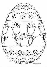 Easter Egg Coloring Pages Eggs Printable Pattern Color Colouring Ostern Print Book Floral Supercoloring Pâques Super Cute Kids Adults sketch template