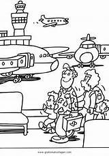 Flughafen Malvorlage Flugzeuge Transportmittel sketch template
