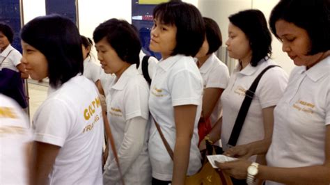 Pictures First Domestic Workers From Myanmar Arrive In