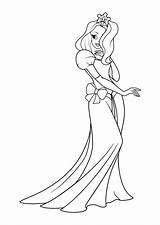 Prinzessin Malvorlage Principessa Prinzessinnen Tanzenden Tanzende sketch template
