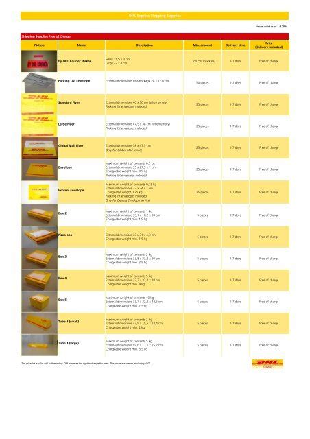 dhl packing supplies ready post cushion mailer  postage