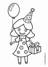 Coloring Pages Birthday Kids Party Printables Printable Happy Kid Sheets 4kids Cake Children sketch template