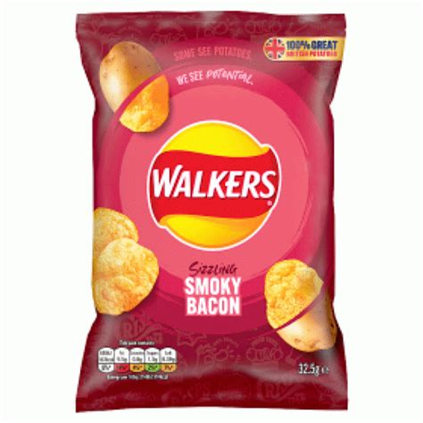 walkers smokey bacon crisps  approved food