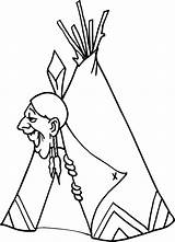 Indianer Cherokee Coloring4free Printables Popular Coloringhome sketch template