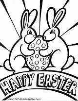 Easter Coloring Pages Printable Kids Happy Sheets Bunny Say Rabbit Religious Print Colouring Printables Disney Rabit Eggs Bunnies Title Cool sketch template