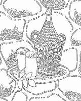 Coloring Printable Pages Adult Adults Abstract sketch template