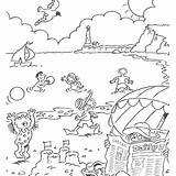 Plage Dessin Colorier Holidays Coloring Coloriage Maternelle Pour Kids Printable Imprimer Print Color Pages sketch template