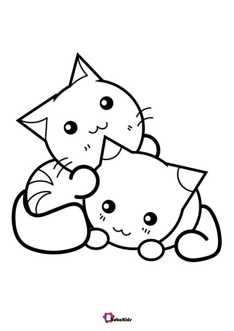 cat coloring page printable