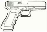 Glock Pistolas Armas Pistola 9mm Armes Poing Desenhar Documentos Imagen Madeira Bocetos Janete Oliveira sketch template