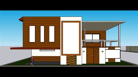 modern house sketchup  trial youtube