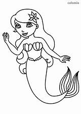 Meerjungfrau Meerjungfrauen Mermaids Malvorlage Malvorlagen Sirena Drucken Colomio Unterwasserwelt Unterwasser Techgyd Sirenas Zeichnung Fairies Kostenlose sketch template