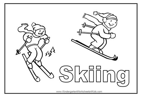 skiing coloring pages coloring home