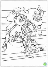 Coloring Monsters University Pages Monster Inc Dinokids Printable Para Close Print Pintar sketch template