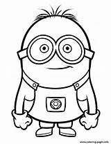 Coloring Minion Pages Despicable Printable Print Book Color sketch template