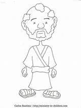 Peter Coloring Pages Apostle Printable Template Cartoon Figure Children sketch template