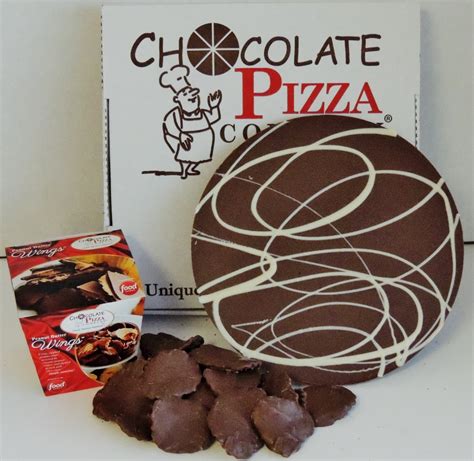 combo plain chocolate pizza and peanut butter wings