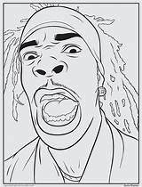 Rappers Dibujos Colorear Busta Bun Printablecolouringpages sketch template