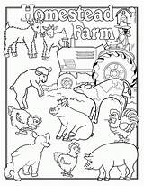 Colouring Jobs Farms Barnyard Coloringhome sketch template