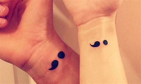 People Are Getting Semicolons Tattoo To Support A Mental Health