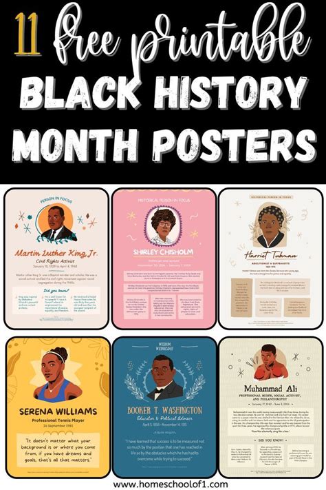 printable black history month posters artofit