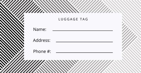 luggage tag psd template  shop fresh